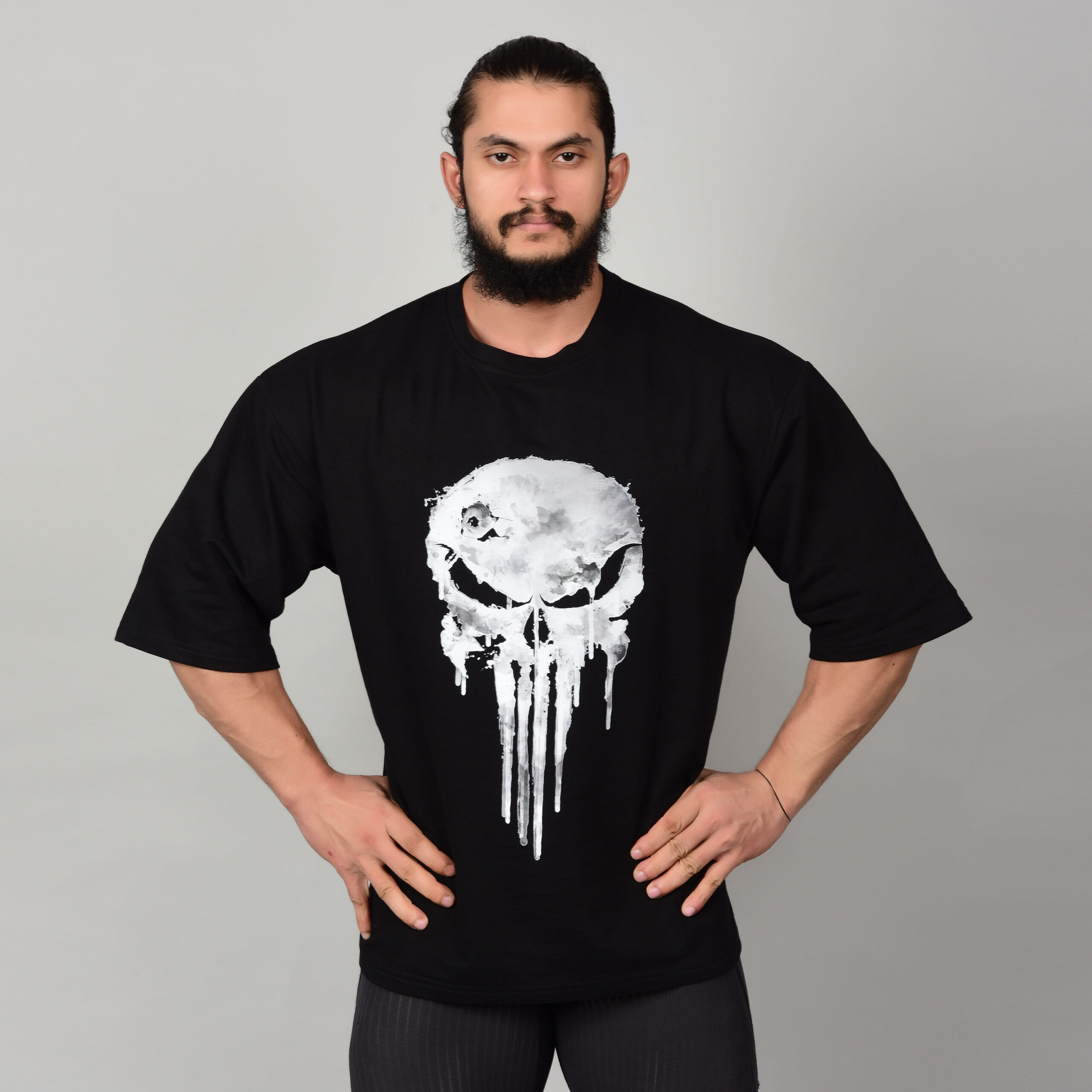 Punisher Skull Printed T-Shirt