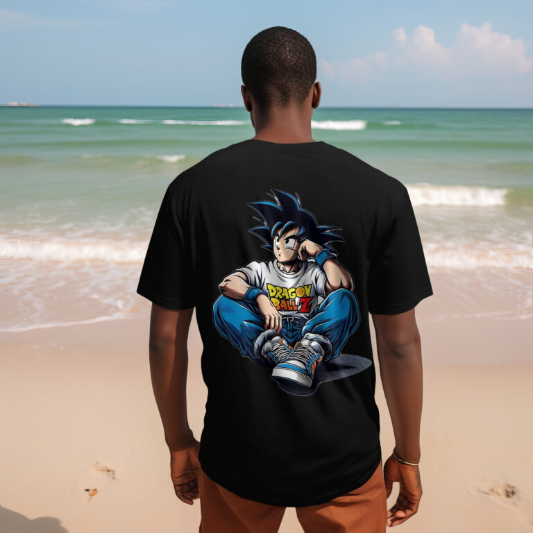 Dragon Ball Z Goku Printed Oversized T-Shirt