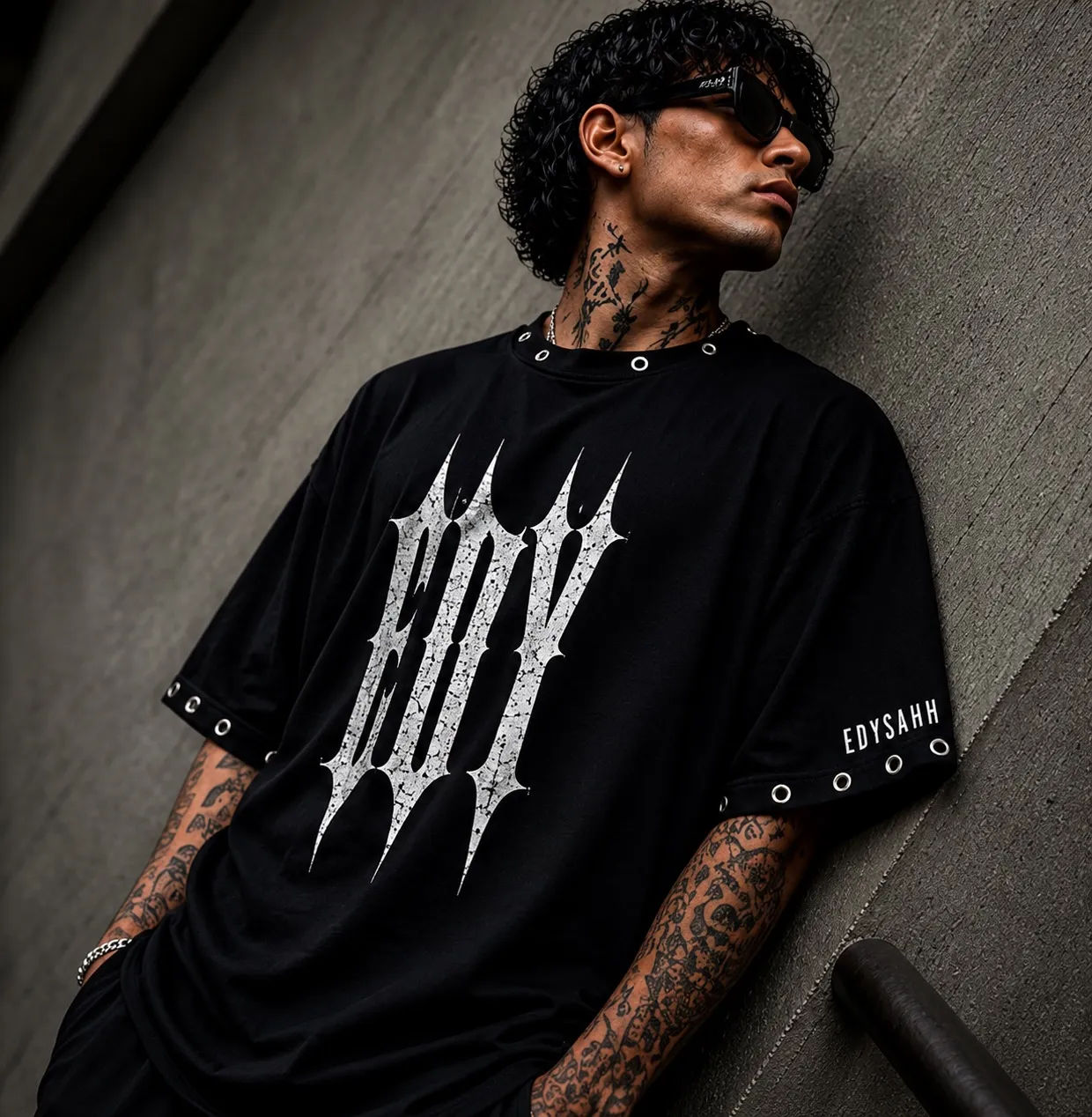 Edysahh Void Series Oversized T-Shirt – 240 GSM Premium Heavyweight Cotton Streetwear (Limited Drop)