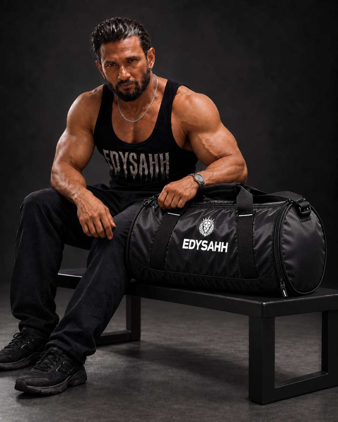 EDYSAHH® Performance Gym Duffle Bag with Separate Shoe Compartment