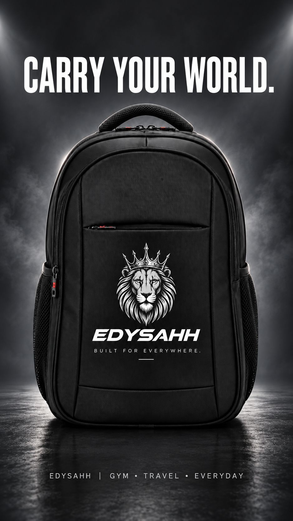 EDYSAHH® Built For Everywhere Multi-Storage Streetwear Backpack - Image 3