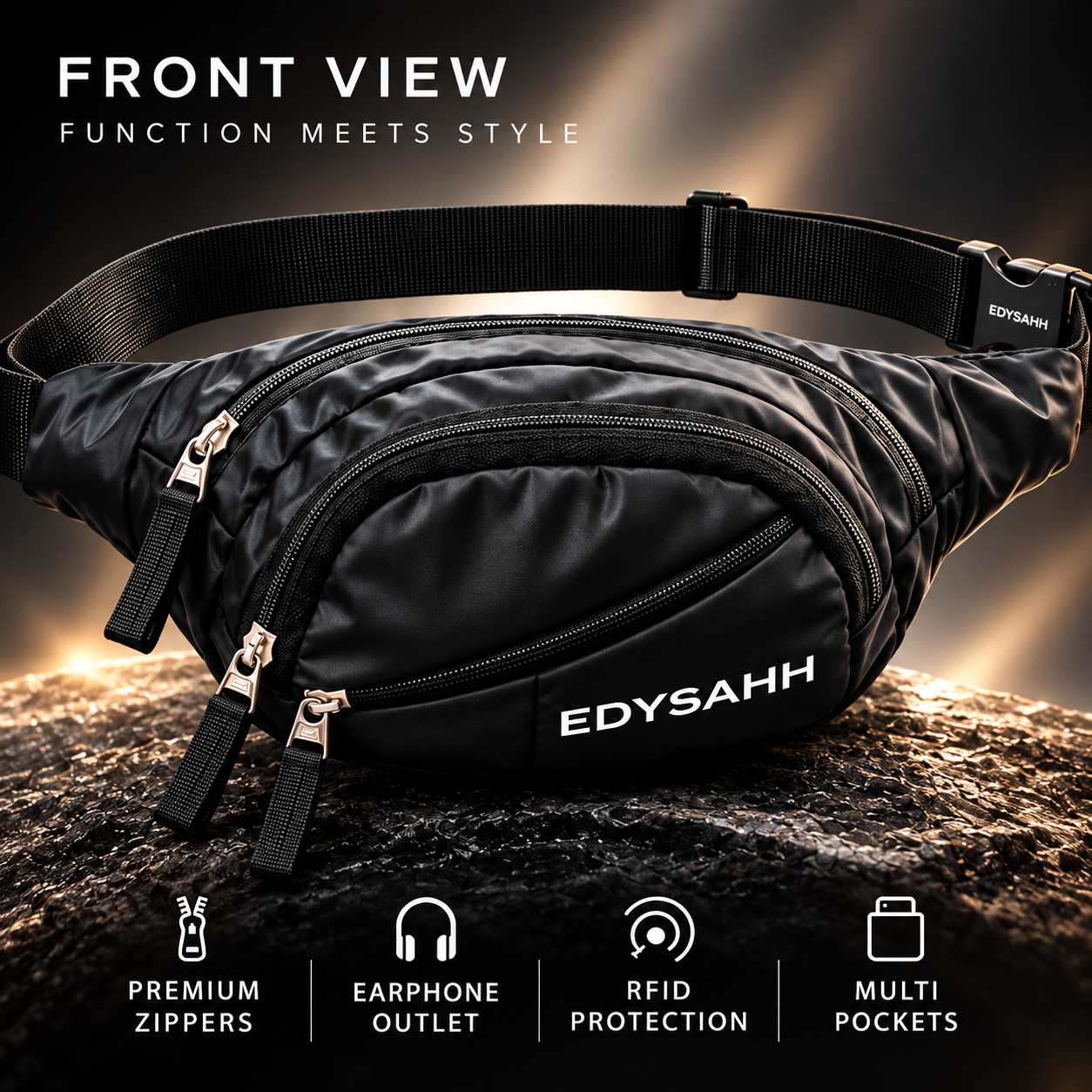 EDYSAHH® Unisex Water-Resistant Utility Waist & Crossbody Sling Bag - Image 2